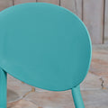 Westlake Injection Molding Pp Chair Set Of 2 Teal Polypropylene