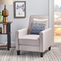 Grey Linen Push Back Chair For Elegant Home D Cor Grey Fabric