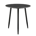 Modern Style Nesting Cocktail Tables And Side Table 3 Piece Occasional Table Set Black Metal Legs Sintered Stone Top Black Primary Living Space Modern Metal,Sintered Stone