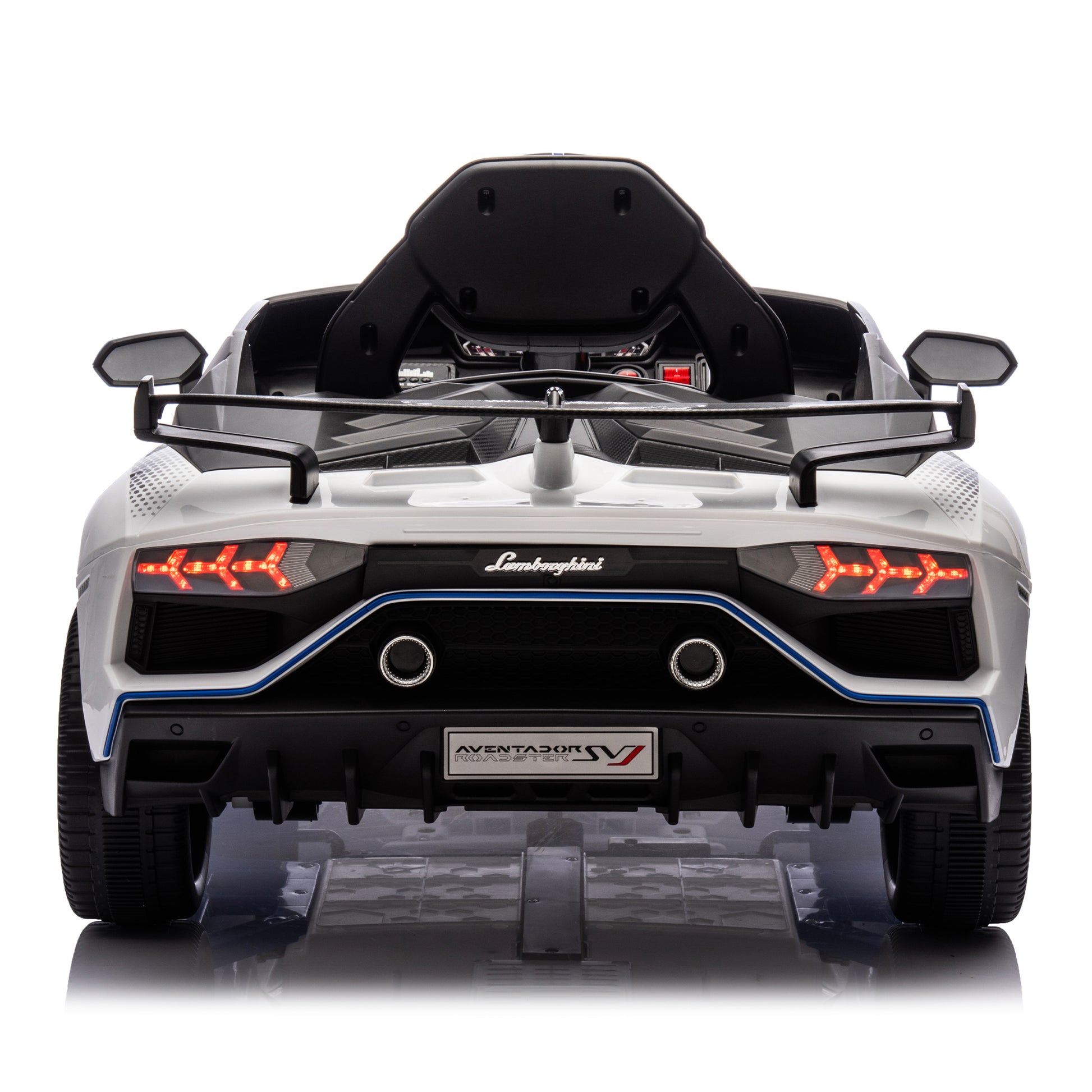 12V Kids Ride On Car W Parents Remote Control,Licensed Lamborghini Aventador Xago,Hydraulic Pressure Door,Slow Start,Early Education,Bluetooth,Adjustable Volume,Mp3,Usb,Led Lights For Kids Aged 3 8. White 50 99 Lbs Polypropylene