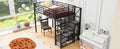 Full Size Metal Loft Bed With Wardrobe, Desk, Storage Shelves, Black Expected Arrival Time: 10.3 Box Spring Not Required Full Black Metal Mdf Metal