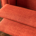 Recliner Orange Fabric