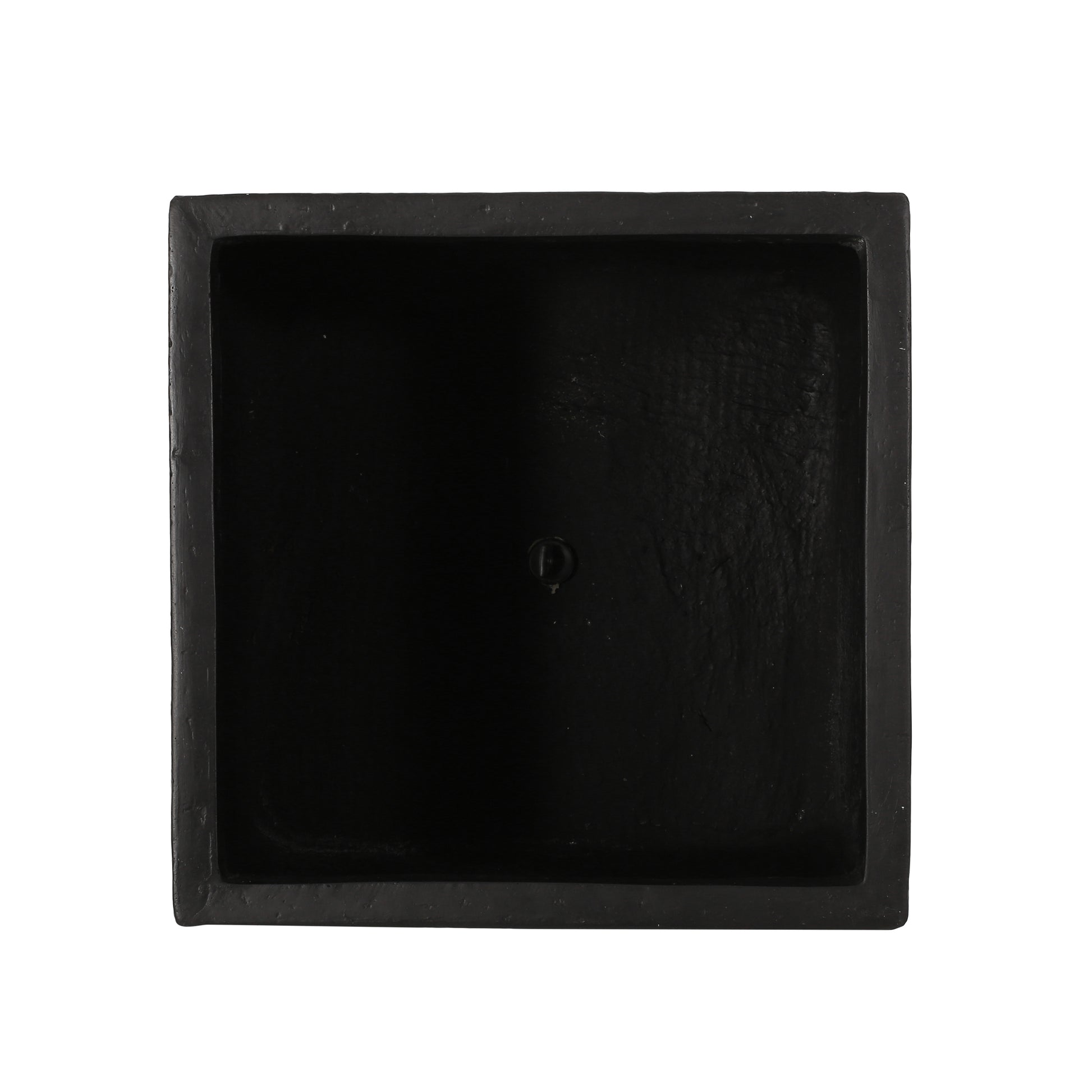 Outdoor Large Square Mgo Planter Black Magnesium Oxide