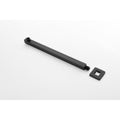 12 Inch Wall Mount Rainfall Square Shower Head Matte Black Stainless Steel