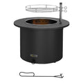 Outsunny 2 In 1 Smokeless Fire Pit, Bbq Grill, 25