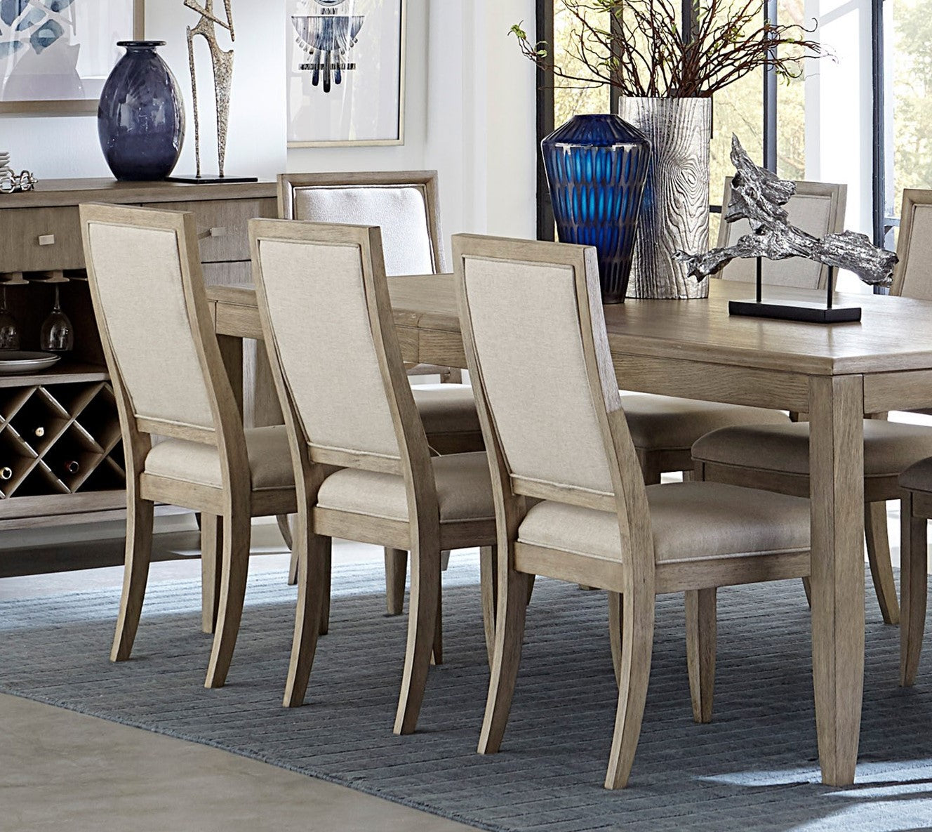 Modern Contemporary Side Chairs Set Of 2, Upholstered Seat And Back Gray Finish Wooden Furniture Gray Dining Room Contemporary,Modern Side Chair Wood