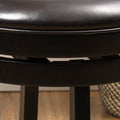 Leather Bar Stool Without Arm Espresso Leather