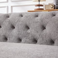 126 Inch Modern Style Chenille Three Piece Sofa, Pull Point Design U Shaped Sofa Two Chaise Longue Seats, Two Pillows And Plastic Feet, Suitable For Living Room, Bedroom, Lounge And Projection Room