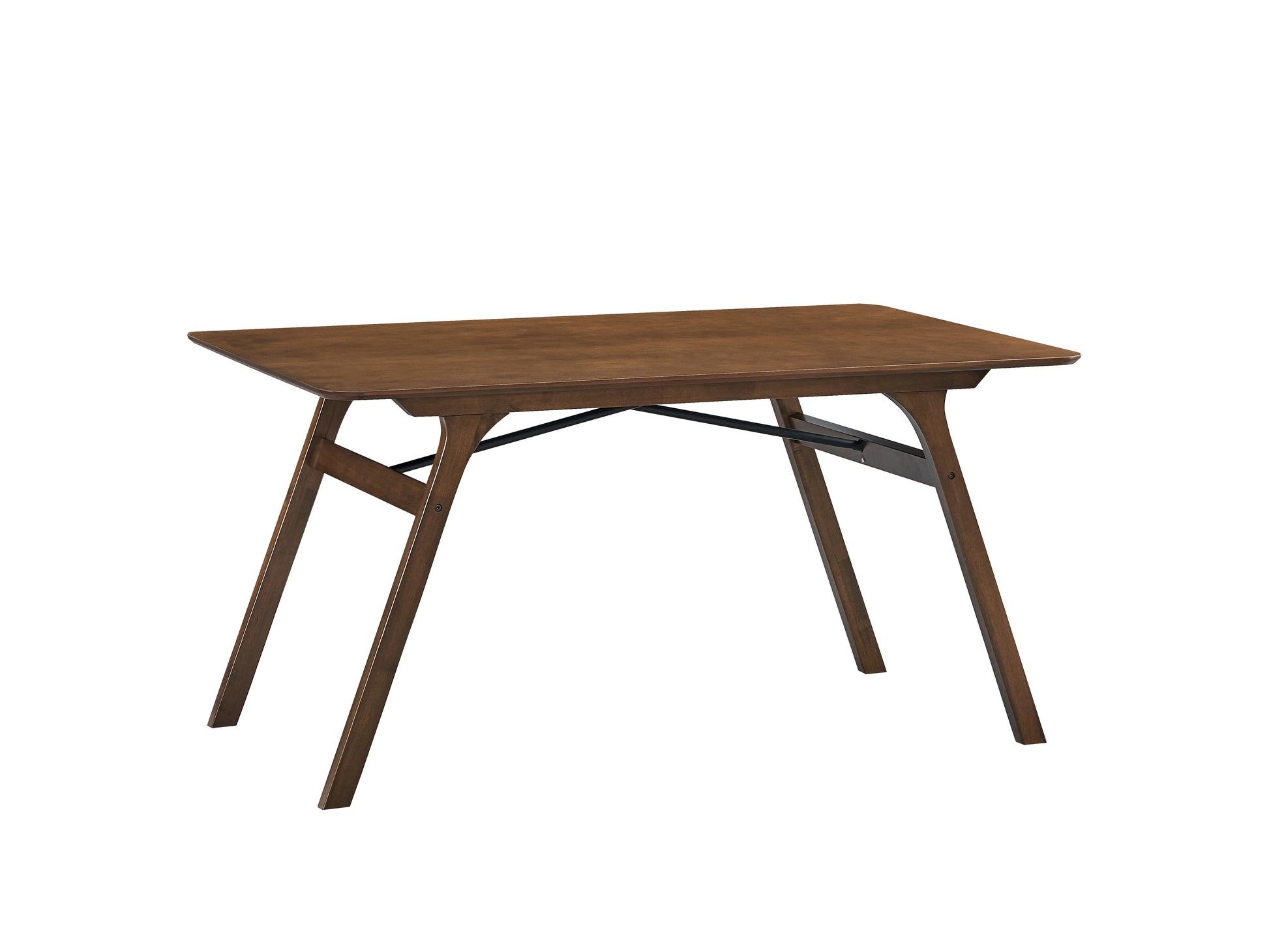 Kaela Dining Table, Walnut Finish Dn02925 Walnut Brown Wood