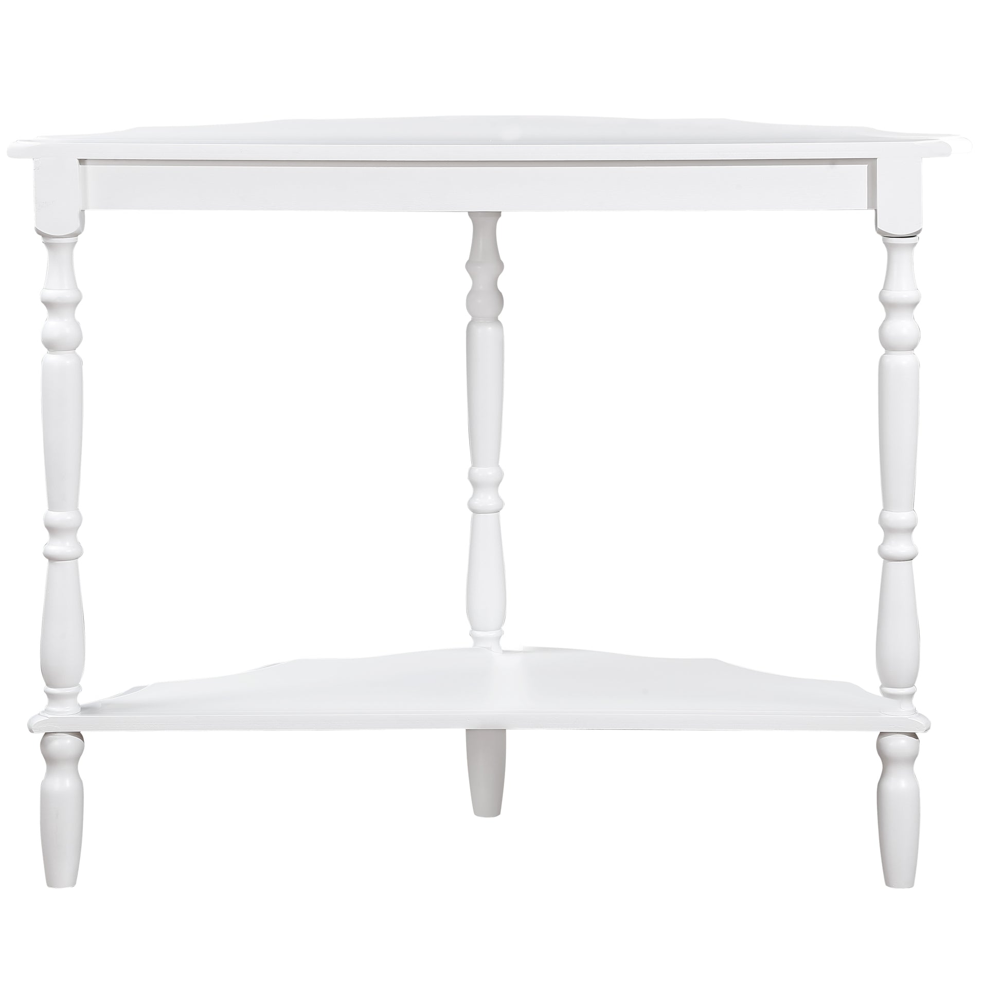 42'' Retro Circular Curved Half Moon Console Table With Cloud Design Top And Open Shelf Solid Wood Frame And Legs, Milk White Milk White Primary Living Space Retro Pine Console Tables Pine