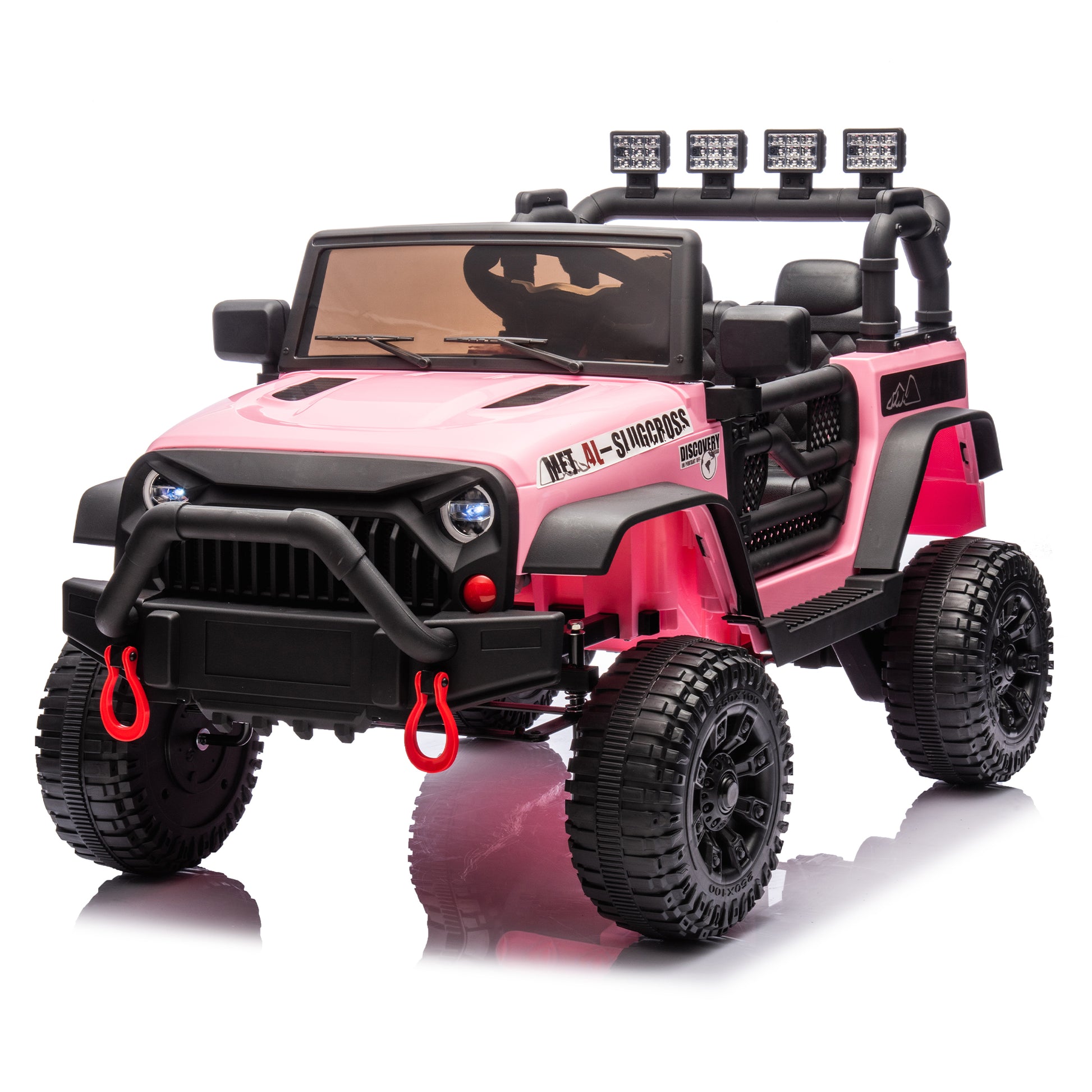 24V Kids Ride On Car W Parents Remote Control,400W Motor,Four Wheel Suspension,Adjustable Speed,Usb,Mp3,Music,Bluetooth,Large Display Screen,Power Display,Portable Handle,Safety Belt For Kids Aged 3 . Pink 50 99 Lbs Polypropylene