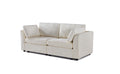 Modular Sofa Whiten Chenille Fabric, Simple And Grand, The Seat And Back Is Very Soft. This Is Also A Knock Down Sofa Creamy White White Chenille Wood Primary Living Space Medium Firm Light Duty Victorian Rectangle Acacia Rolled Arms Chenille 2 Seat