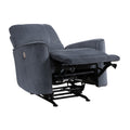 Modern Living Room 1Pc Power Rocker Reclining Chair Dark Gray Velvet Upholstery Solid Wood Frame Luxury Home Furniture Dark Gray Velvet Wood Primary Living Space Modern Solid Wood