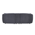 United We Win Corduroy Fabric, Two Cup Holders, Storage, Oversized Two Seat, Solid Wood Frame, High Quality Sponge Filling, Curved Placement Sofa Dark Gray Corduroy 2 Seat