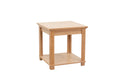 Topanga 24 Inch End Table, No Assembly Required, Natural Finish Natural Wood