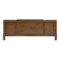 Milan Queen Bed Dark Brown Queen Dark Brown Wood