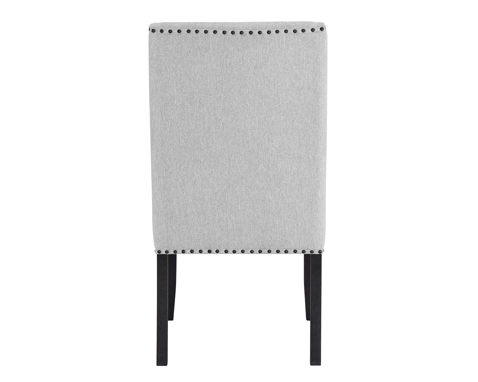 5Pc Dining Set Contemporary Style White Faux Marble Round Table Top Dove Gray Upholstery Wing Back Chairs Black Finish Wooden Solid Wood Dining Room Furniture Wood Wood Gray Seats 4 Wood Dining Room Contemporary,Modern,Transitional Round Dining Table