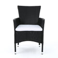 Malta Dining Chair Set Of 2 Black Wicker