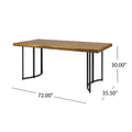 Noah Dining Table Teak Black Acacia Wood