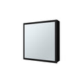 Morenci Medicine Cabinet With Included Mirror And 1 Door, Black Black 1 4 24 To 35 In Mirror Included Bathroom Wall Mounted Modern 5 10 Inches Particle Board Melamine