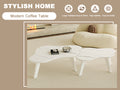 Modern Minimalist White Table Top. Cloud Shape Gives You A Experience, Computer Desk. The Game Table. Suitable For Dining And Living Rooms. White Mdf