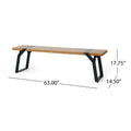Zora Mp1 Bench Teak Black Wood