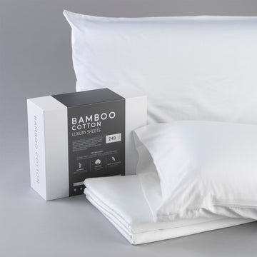 Bamboo Cotton Sheets Soft And Smooth With Viscose From Bamboo White Full White Cotton