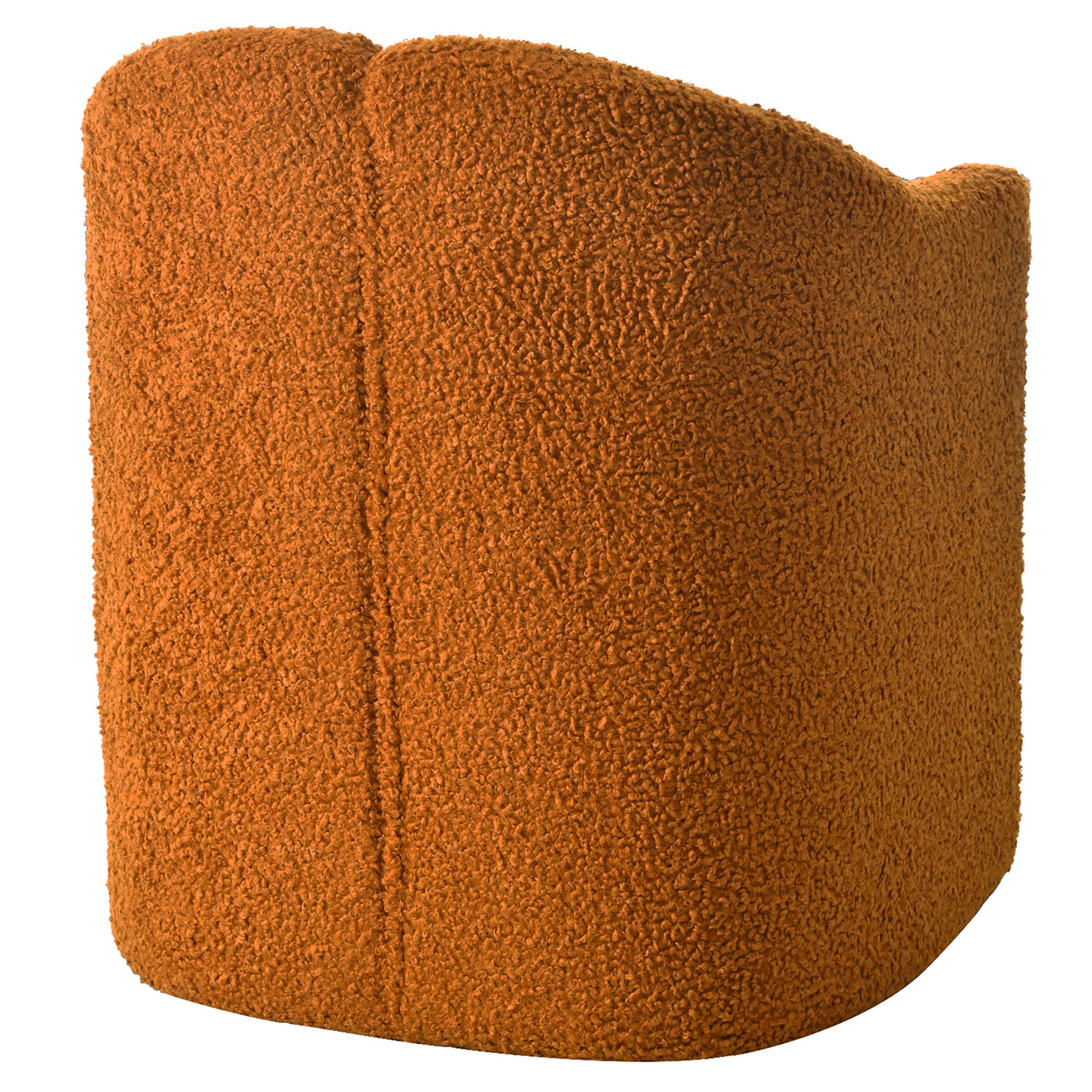 Mirod Stylish Curved Design, Comforting Embrace, Versatile Aesthetic, Dual Purpose Decorative Accent Chair, For Living Room,Bedroom And Study Caramel Boucle