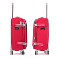 Softside Upright Luggage Set Expandable, Lightweight,4 Piece 20 24 28 32 Red Contemporary Fabric