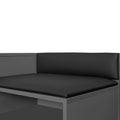 Modern Shoe Storage Bench With Hidden Storage And Upholstered Cushions For Bedside, Living Room And Entryway Gray Gray Mdf Metal