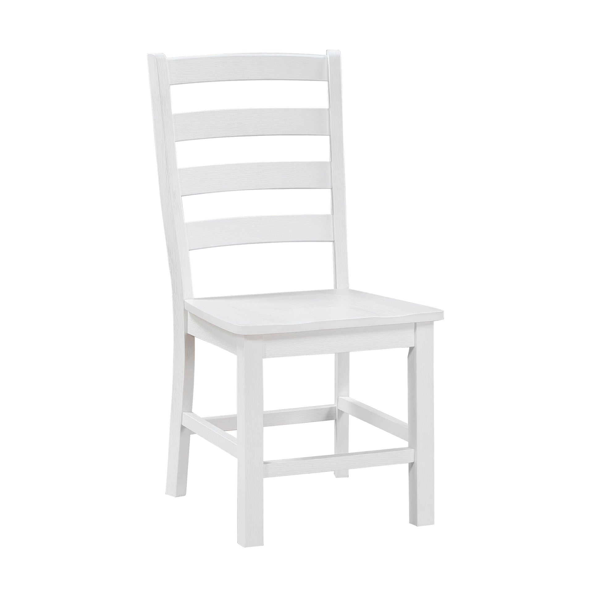 Contemporary White Finish Side Chairs Set Of 2 Dining Wooden Kitchen Dining Furniture Casual Style White Dining Room Casual,Farmhouse Side Chair Wood