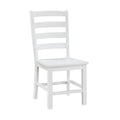 Modern Contemporary White Finish 5Pc Set Dining Table And 4 Side Chairs Set Wooden Kitchen Dining Furniture Casual Style Wood Wood White Seats 4 Wood Dining Room 72 Inches Casual,Farmhouse Rectangular Dining Table With Chair Wood