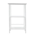 Layton Metal Glass Student Desk White White Iron