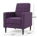 Recliner Purple Fabric