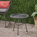 Orlando Side Table Grey Iron Plastic