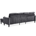 Chenille Sectional Sofa, U Shaped Sofa Couch With High Density Memory Foam, 4 Seat Comfy Modular Sofa Couch For Living Room, Modern U Shaped Sectional Sofa,U Shaped Dark Grey Dark Grey Chenille