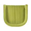 Modern Velvet Accent Chair With Ribbed Detail, Luxury Curved Fully Upholstered Accent Chair, Green No Assembly Needed Green Velvet