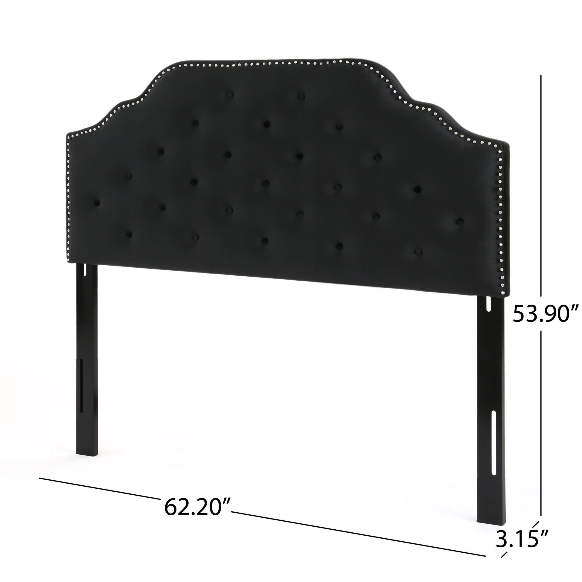 Queen&Full Sized Headboard Queen Black Velvet