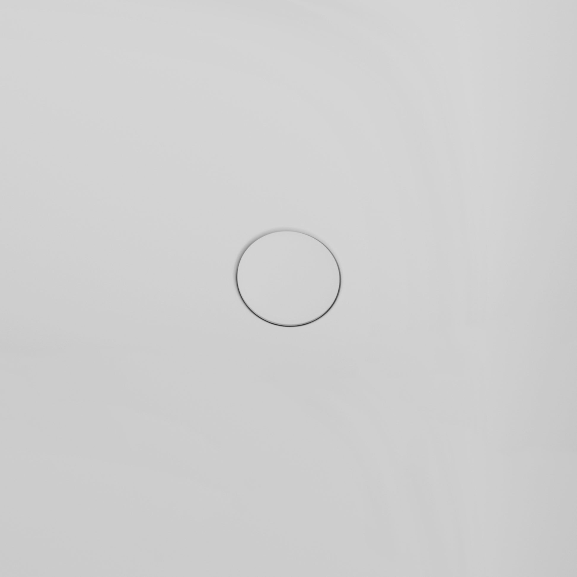 51" Solid Surface Soaking Bathtub Matte White Freestanding Tubs Matte Center Front Solid Surface