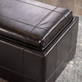 Drake Ottoman Espresso Leather