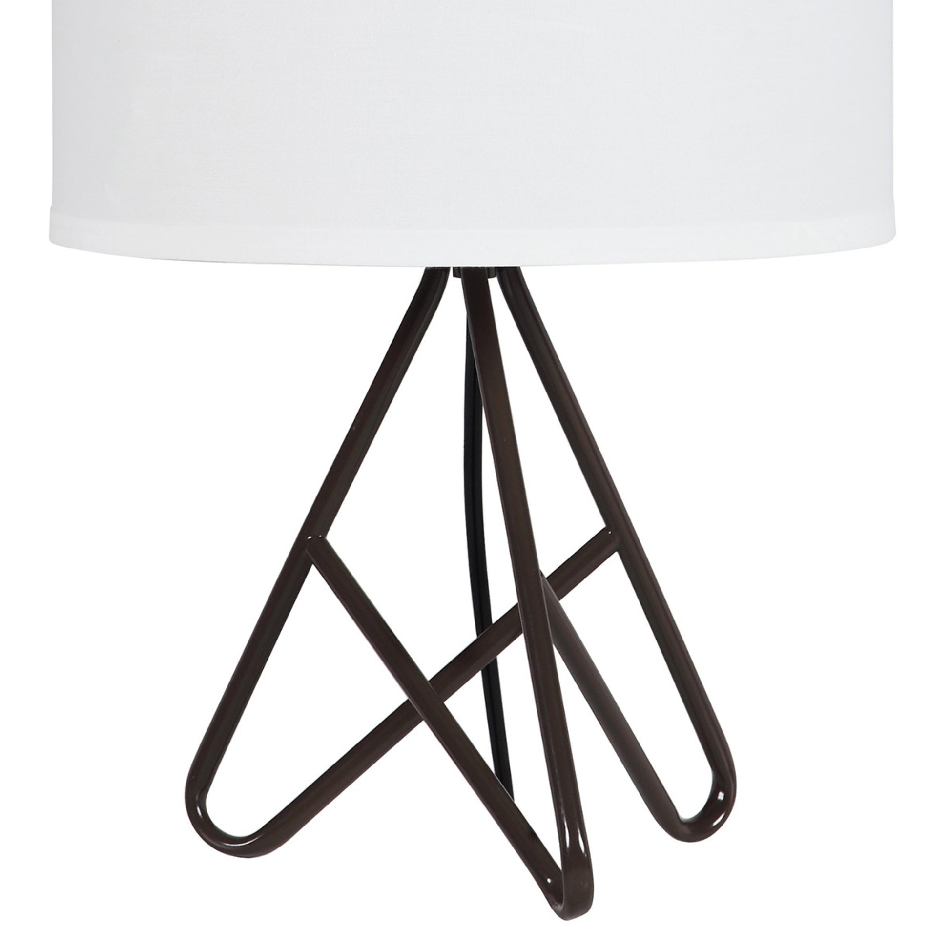 17.5" Watson Espresso Metal Tripod Table Lamp Multicolor Metal