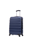 Luggage Universal Wheel Hard Shell Lightweight Password Lock Family Set Blue, 3 Piece Set 20 Inches 24 Inches 28 Inches Blue Abs