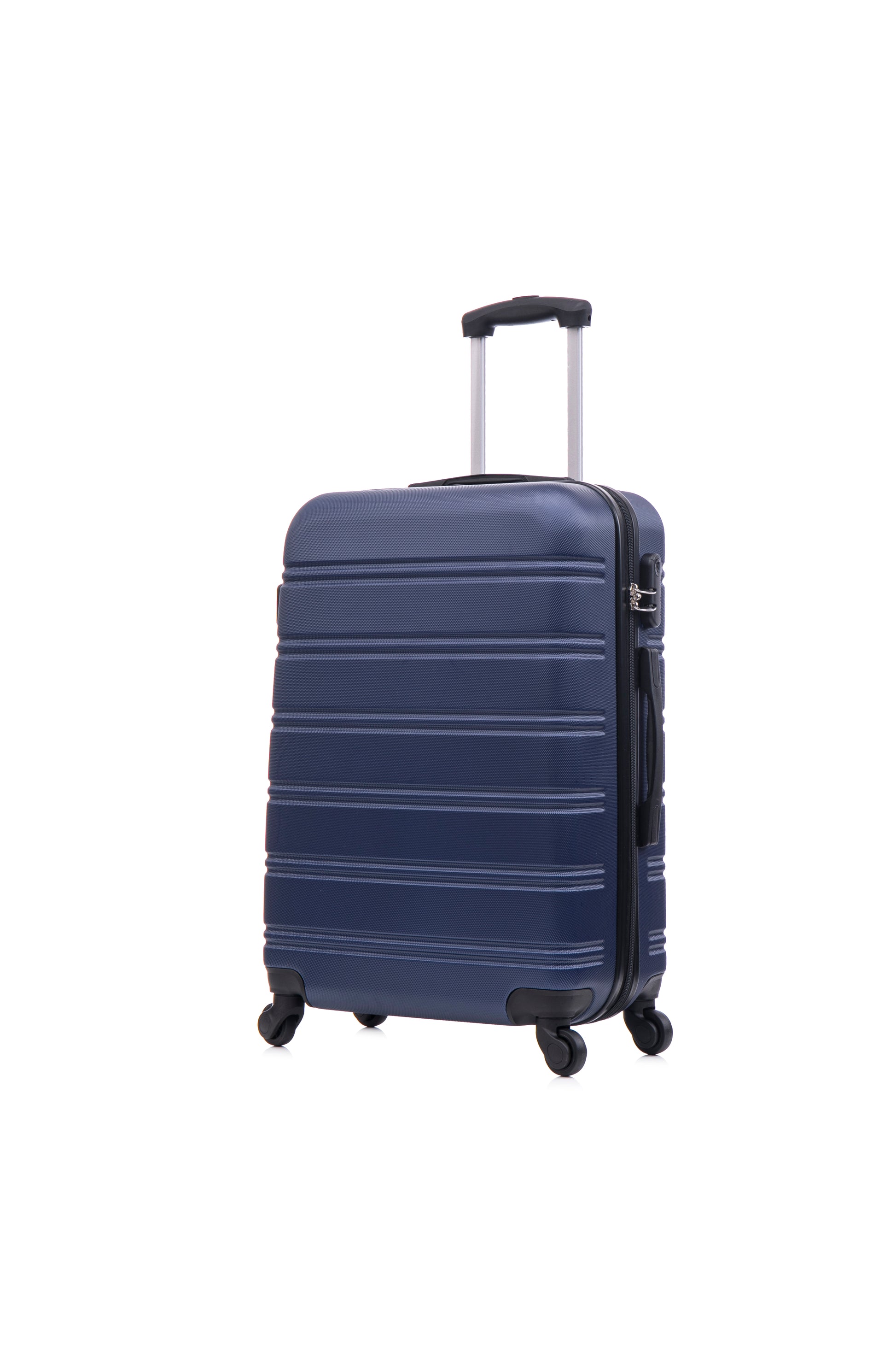 Luggage Universal Wheel Hard Shell Lightweight Password Lock Family Set Blue, 3 Piece Set 20 Inches 24 Inches 28 Inches Blue Abs