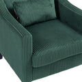 Coolmore Modern Accent Chair,Upholstered Armchair With Scooped Arms For Bedroom,Apartment,Studio,Office,Waiting Room Emerald Corduroy Emerald Primary Living Space Foam Corduroy