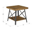 Douglas Brown End Table Brown Solid Wood