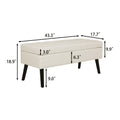 Storage Bench With Storage Bench For Bedroom End Of Bed Bench Foot Of Bed Bench Entryway Bench Storage Ottoman Bench 43.3