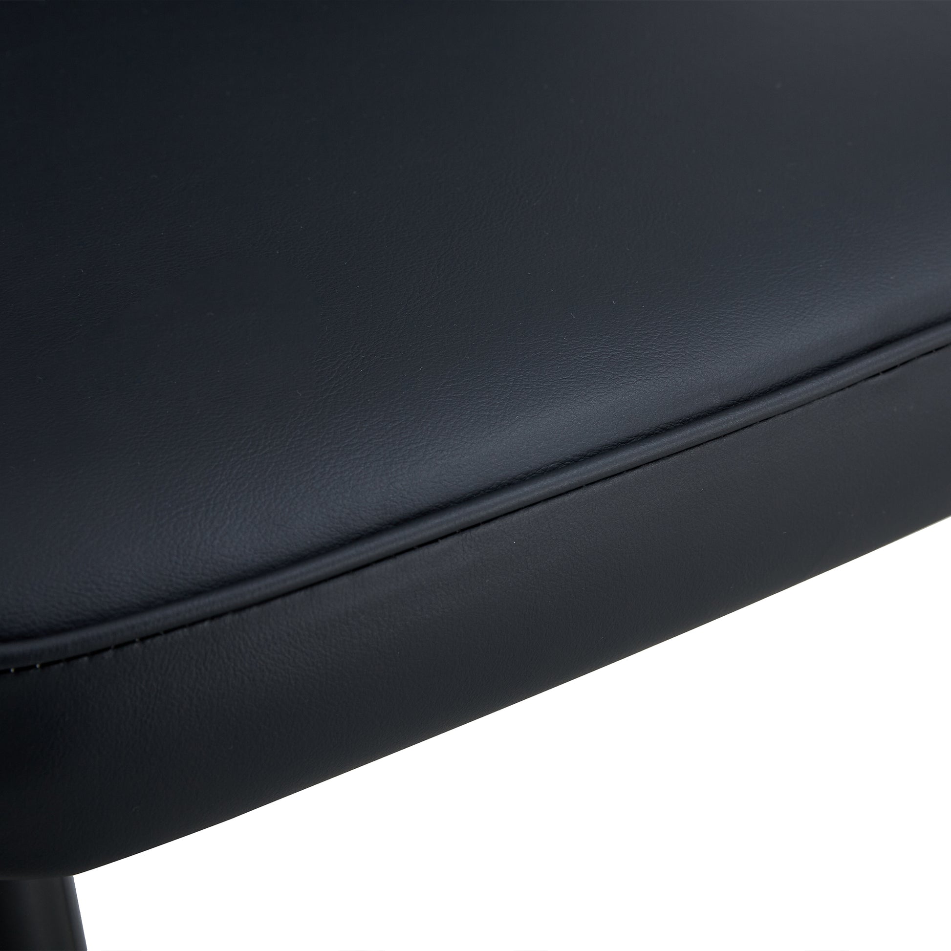 Large Modern Minimalist Rectangular Dining Table With 0.39 "Imitation Marble Black Desktop And Gold Metal Legs, Paired With 8 Chairs With Pu Cushions And Black Metal Legs.F 1538 C 007 Black Gold Glass Metal