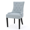 Cheney Dining Chair Kd Light Blue Wood Fabric