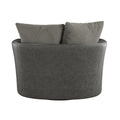 Grennburg Gray Swivel Accent Chair Gray Foam Engineered Wood