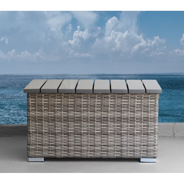 Stylish Rattan Wicker Fully Assembled 3 Person Seating Group With Plush Cushions Perfect For Outdoor Relaxation Grey,Grey Mix Wicker